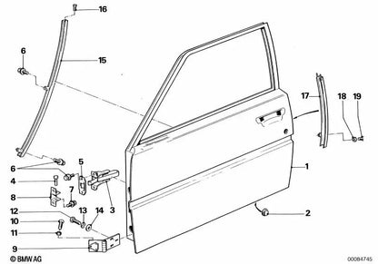 Avellanado -Schraube für BMW 6 E24 -Serie (OEM 07119900869). Original BMW