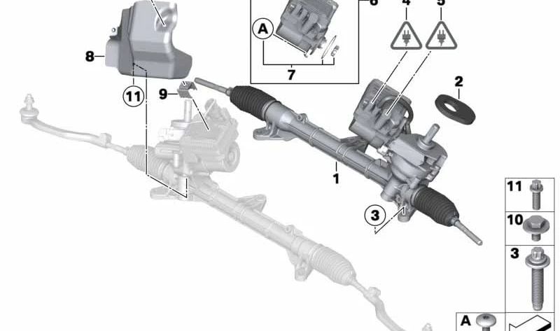 Tornillo autocortante OEM 31116770291 para MINI R56, R56 LCI, Clubman R55, Clubman R55 LCI, Cabrio R57, Cabrio R57 LCI, Coupé R58, Roadster R59. Original MINI.