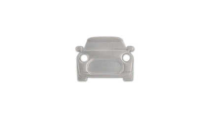 Goupille décorative argentée MINI Cooper avec support arrière OEM 80285B32121 valable pour MINI. MINI d'origine.