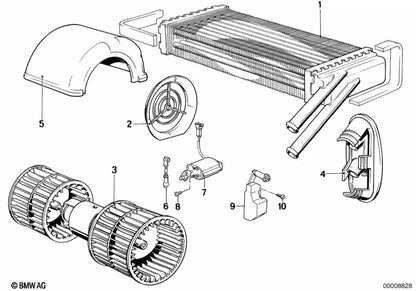 Ventilador para BMW E28 (OEM 64111386369). Original BMW.