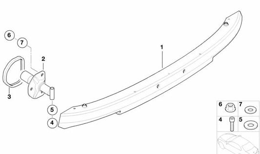 Tornillo hexagonal M10x80 OEM 07119920159 para BMW E52 Z8. Pieza original BMW. Ideal para fijaciones del chasis o paragolpes trasero. Repuesto original garantizado.