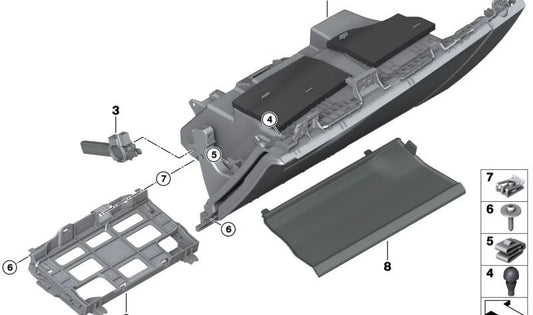 BMW Handschuh Computer 2 U06, X1 U11, X2 U10 (OEM 51459632718). Original BMW