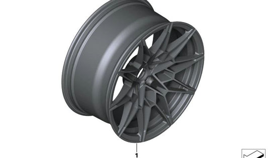 CHULE LEGGE LEGGE ORBIT OEM grigio 36107888124 per BMW G80, G81, G82, G83. BMW originale.