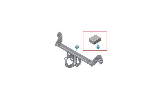 Kit de instalação de componentes elétricos 71602359385 para BMW F45, F46. BMW original.