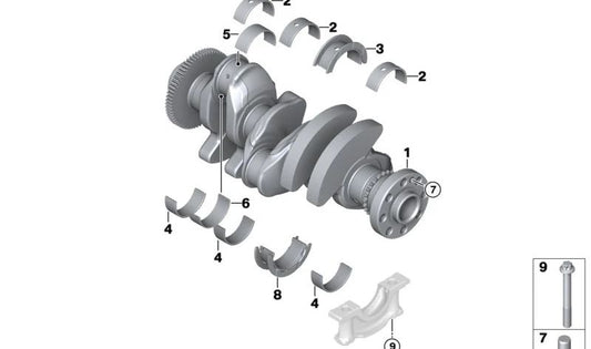 Brown Guide Bearing for BMW 1 Series F20N, F21N, F40, 2 Series F44, F45, F46, X1 F48, X2 F39, MINI F54, F55, F56, F57, F60 (OEM 11218573913). Original BMW