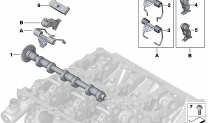 Middle Lever (L-Contour) OEM 11379884076 for BMW F20, F21, F40, F52, F22, F23, F44, F45, F46, G42, F30, F31, F34, F35, G20, G21, G28, F32, F33, F36, G22, G23, G26, G30, G31, G38, G32, G11, G12, G14, G15, G16, F48, F49, F39, G01, G08, G02, G05