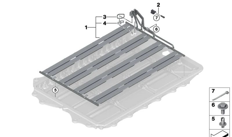 OEM Board 61278487619 für BMW F30N, G20, G20N, G21, G21N, G30, G30N, G31N, G11, G11N, G12, G12N, F49, F49N, G01, G01N, G05. Original BMW.
