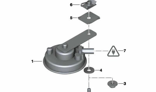 OEM Hupe 61337678902 für BMW K 1200 LT, K 1200 RS Motorräder. Original BMW Motorrad.