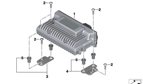 Unidad de control sistema de audio OEM 65121692832 para BMW Motorrad K1600GT, K1600GTL, K1600B, C600 Sport, C650GT. Original BMW Motorrad.