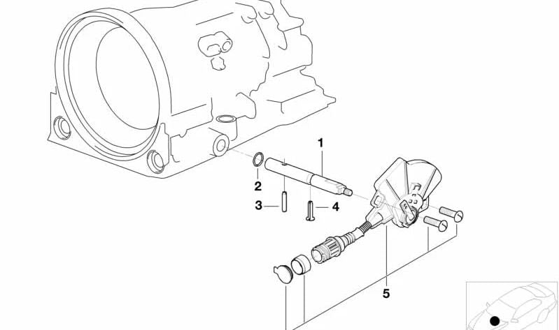 Kit -OEM -Positionsschalter 24301423177 für die BMW 3 E46 -Serie. Kompatibel mit A4S270R/310R -Änderungswähler. Originaler BMW Ersatz.