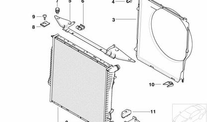 Sheet metal screw for BMW E53, E85 (OEM 07119902368). Original BMW