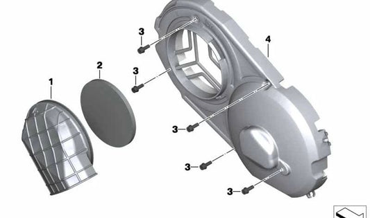 Filtro de aire OEM 11157729526 para BMW Motorrad C 600 Sport, C 650 GT, C 600, C 650. Compatible con todos los años y versiones. Recambio original BMW Motorrad.