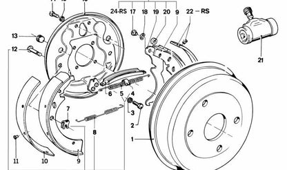 Tornillo hexagonal M10x16 OEM 07119913817 para BMW E21. Original BMW.