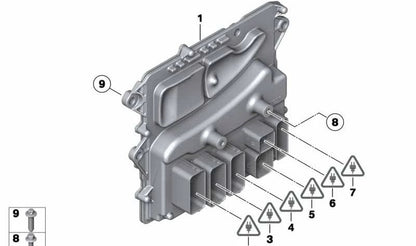 Carcasa para Conector para BMW Serie 1 E82, E88, Serie 3 E90N, E91N, E92N, E93N, Serie 5 F07, F10, F11, F18, Serie 6 F12, F13, X1 E84, X3 F25, X5 E70N, X6 E71 (OEM 12527577872). Original BMW