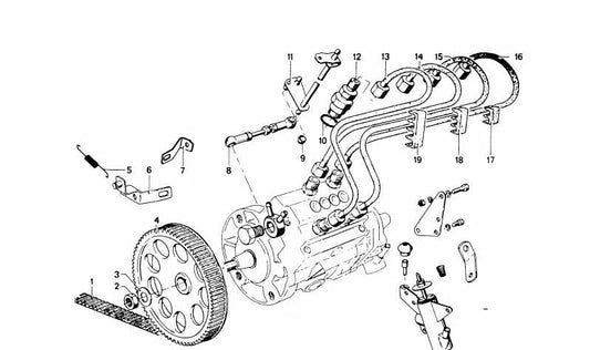 Primavera per BMW E12 Series 5 (OEM 13511257560). BMW originale