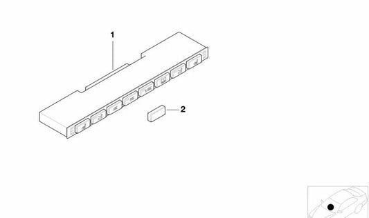Unidad de mando consola central OEM 61316927052 para BMW E39 y E38. Compatible con versiones 520d, 520i con cambio manual o automático. Original BMW.