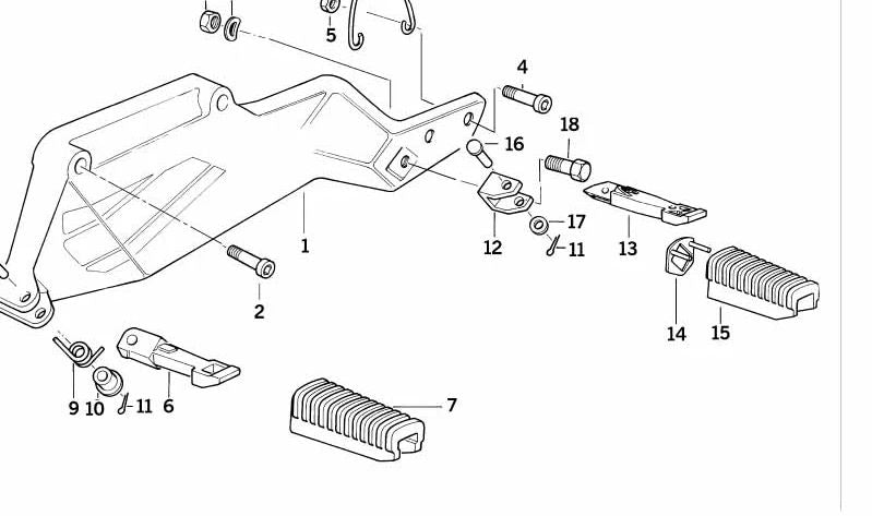 Manguito OEM 46711454887 para motos BMW R 65, R 80, K75, K100, K1100... y más. Original BMW Motorrad.