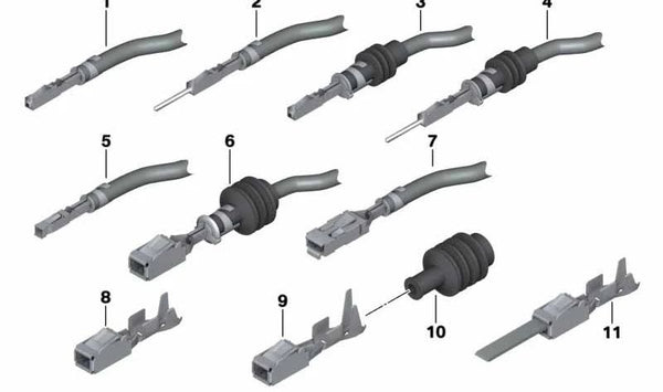 Terminal 4,00 MM OEM 12527543209 para MINI R56, F56, Clubman R55, Cabrio R57, Countryman R60... y más. Original MINI.