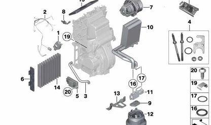 Filtro de habitáculo con carbón activo OEM 64319175484 para BMW Serie 7 F01, F02 (modelos 730Ld, 730Li, 740Li). Compatible con motor N52, N54, N57 y N57T. Original BMW.