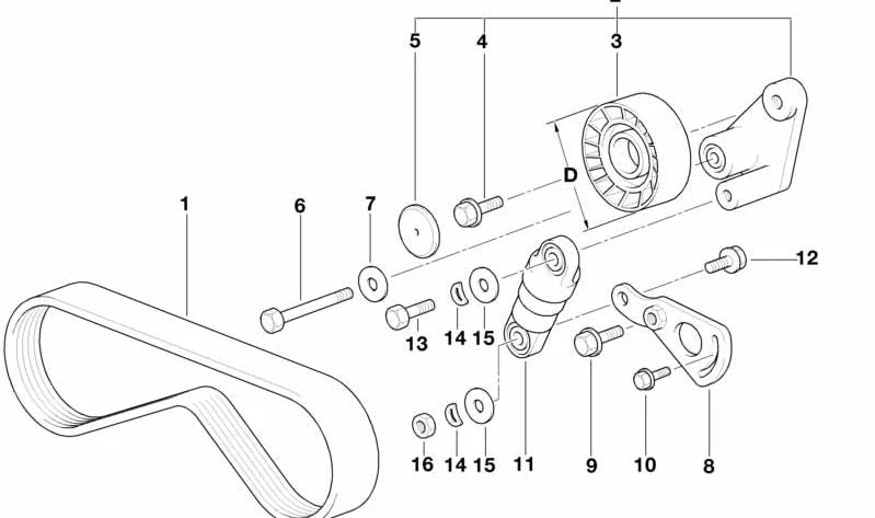 OEM adjustment lever 11281747459 for BMW E34, E39, E32, E38, E31. Original BMW.