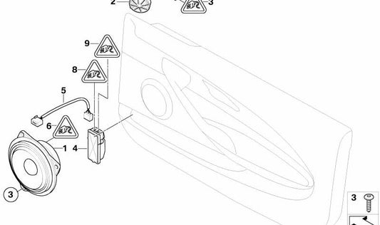 Cable de conexión OEM 65137840536 para BMW Serie 6 E63 630i (modelos con motor N52 y N53). Compatible con versiones manuales y automáticas. Original BMW.