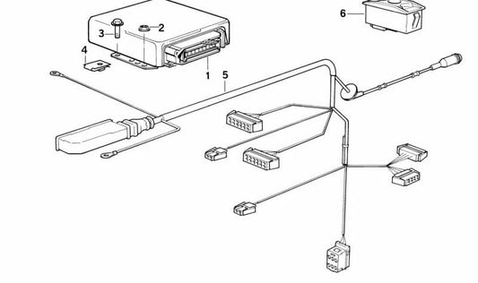 Modulo di controllo EGS con EML OEM 24601219091 per BMW E31. BMW originale.