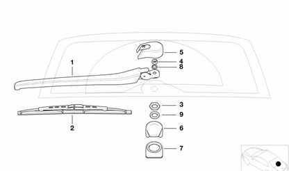 Consiglio OEM 61627197857 per BMW E46, E91, E61, I15. BMW originale.
