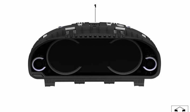 Multifunction screen OEM instruments 62108796113 for BMW F07, F07N, F10, F10N, F11, F11N, F18, F18N, F06, F06N, F12, F12N, F13, F13N, F01, F01N, F02, F02N. Original BMW.