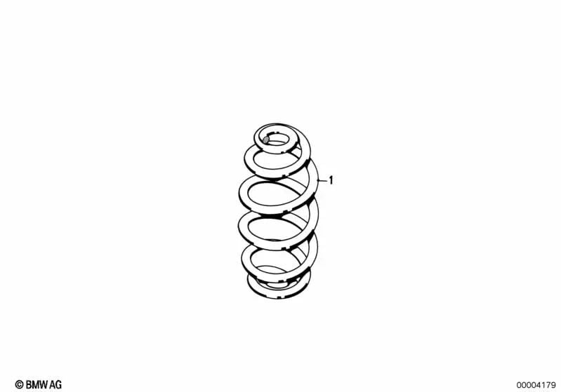 Game di primavera del barrile per la serie BMW 3 E30 (OEM 33539058479). BMW originale