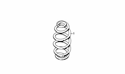 Muelle trasero OEM 33539065365 para BMW E36. Original BMW.