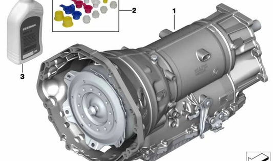 Automatic gearbox OEM 24007953350 for BMW F06, F10, F12, F13, F15, F16, F25, F26, F30, F31, F32, F33, F34, F36, F80, F82, F83. Original BMW.