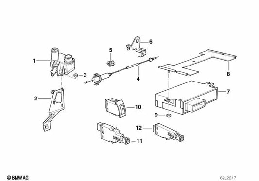 Atuador de controle de velocidade para BMW E36, E39, E38 (OEM 65718360043). BMW original