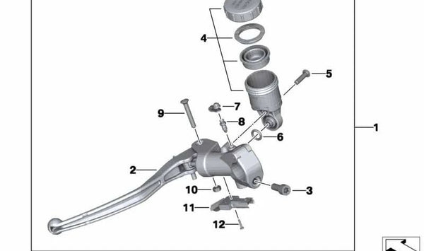 Tornillo cabeza cilíndrica M5X20 OEM 32727720304 para BMW Motorrad R1200S, HP2 Sport. Original BMW Motorrad.