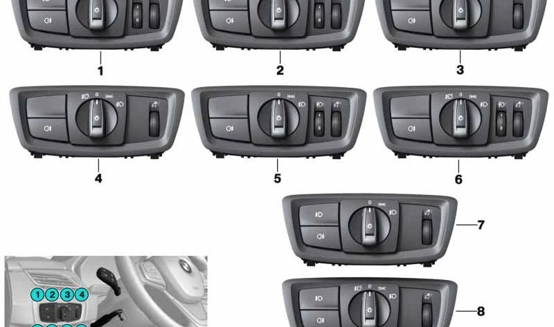 Módulo da Unidade de Controle de Luz OEM 61316847522 para BMW F20, F21, F22, F23, F48, F49. BMW original sobressalente.