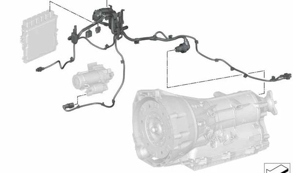 Cableado motor y módulo de transmisión OEM 12538664895 para BMW G20, G20N, G22, G23, G26, G29. Original BMW.