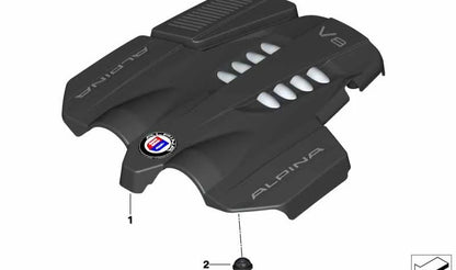 Elemento del filtro de aire OEM 13717588500 para BMW F07, F10, F11, F06, F12, F13, F01, F02, F04, G12, E70, F15, F85, E71, F16, F86. Original BMW.