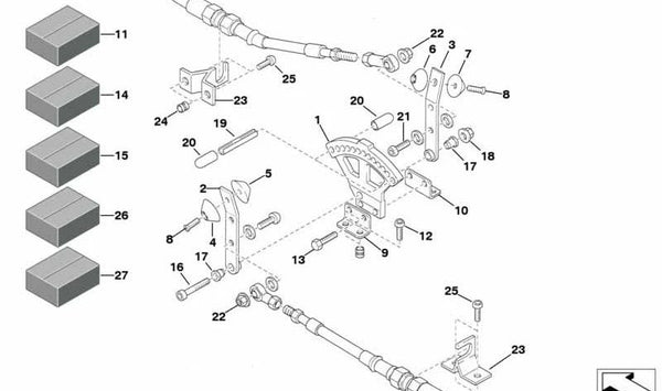 Soporte estabilizador para BMW (OEM 33552223203). Original BMW