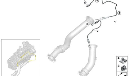 Sonda lambda OEM 11787848482 para BMW F87, F80, F82, F83. Original BMW.