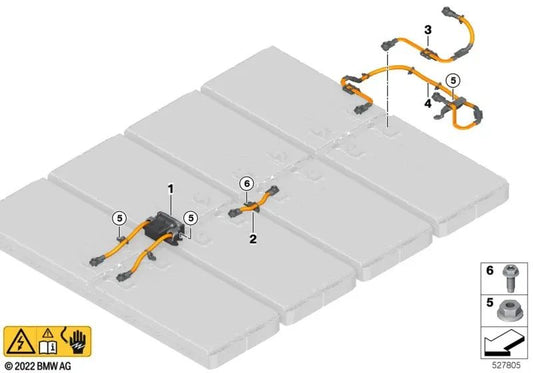 Conector de módulo OEM 61278844580 para BMW Serie 3 G28, Serie 4 G26. Original BMW.