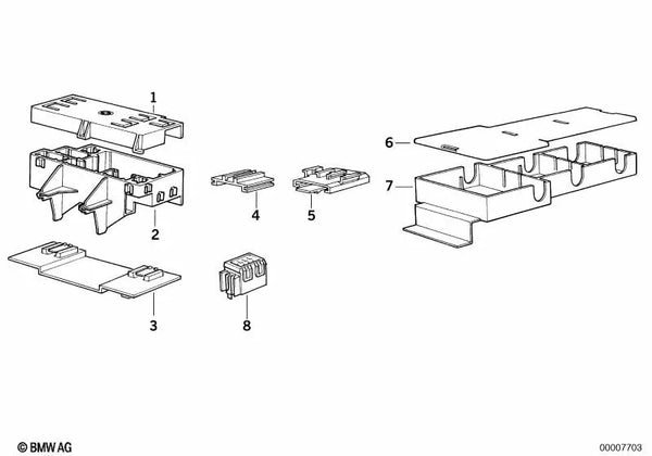 Tapa trasera OEM 61131388012 para BMW Serie 7 E32 730i (1986-1994). Original BMW.