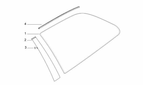 Cubierta izquierda para BMW E36 (OEM 51368171079). Original BMW