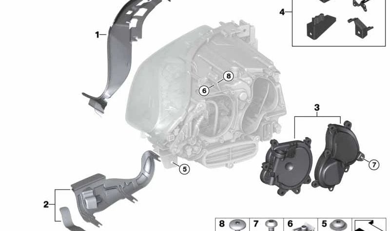 Game of Embels Embels Left OEM 63117349291 pour BMW F07, F10, F11. BMW d'origine.
