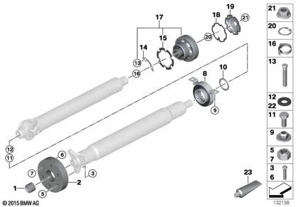 Verschlussdeckel für BMW E46, E65, E66, E53 (OEM 26117504634). Original BMW