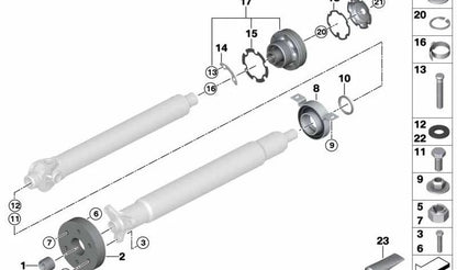 Giunto omolitico con vite striata OEM 26117526822 per BMW E65, E66, E53. BMW originale.