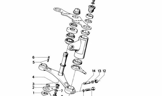 Pressure plate OEM 31421230470 for BMW R50, R60, R75, R80, R90, R100. Compatible with classic BMW motorcycle models. Original BMW piece.