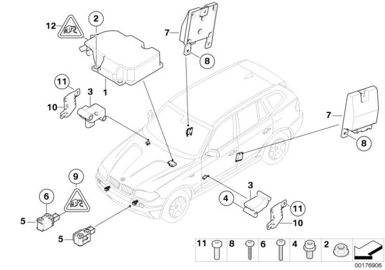 BMW E83 (OEM 65773415299) Türsensor. Original BMW.