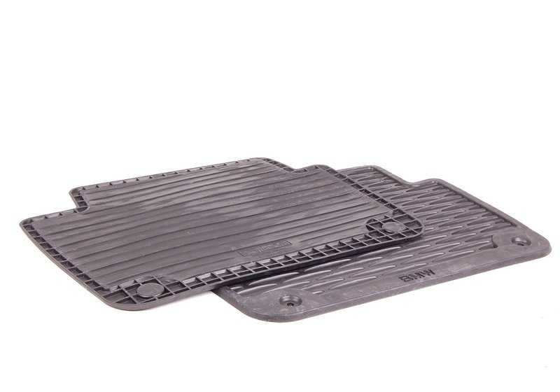 Tapetes de borracha traseira (2 unidades) para BMW E46 BMW original