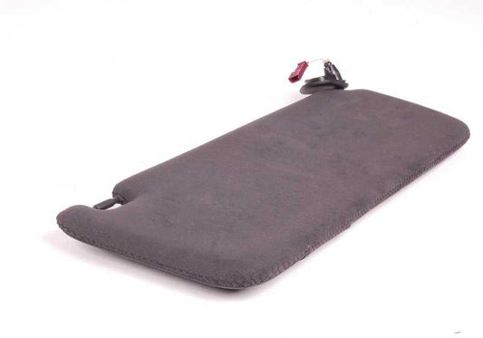 Visera parasol izquierda con luz de maquillaje OEM 51162693603 para BMW E39. Color negro. Pieza original BMW.