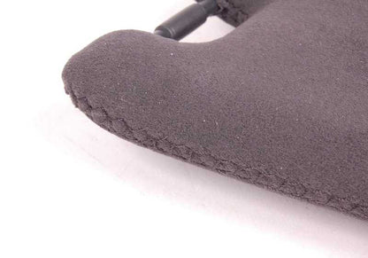 Visera parasol izquierda con luz de maquillaje OEM 51162693603 para BMW E39. Color negro. Pieza original BMW.