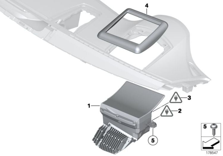 Head-Up Display para BMW F06, F12, F13, F01N, F02N (OEM 62306815501). BMW originais.